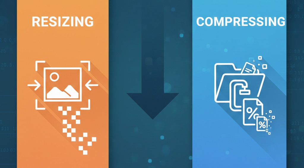 Image Resizing vs Compression